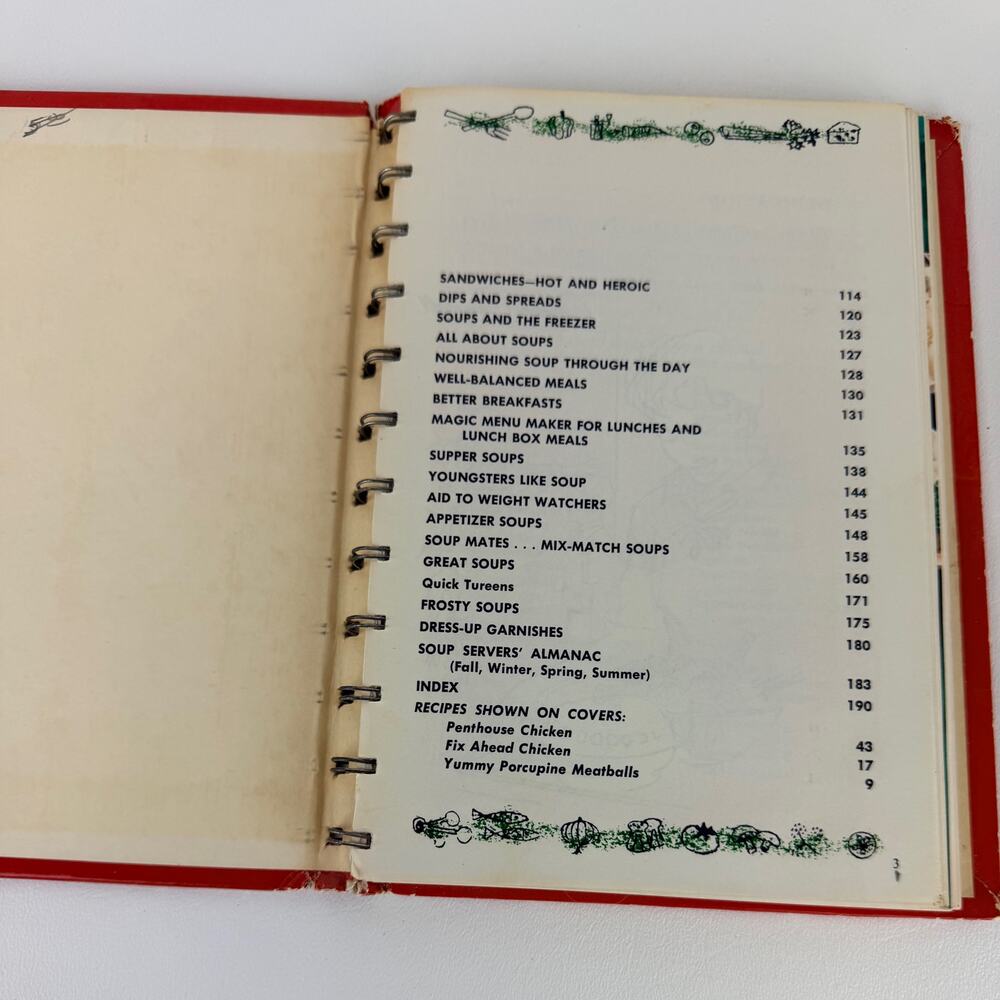 Campbell Cookbook Cooking with Soup 1972 Spiral Bound - Picture 3 of 14